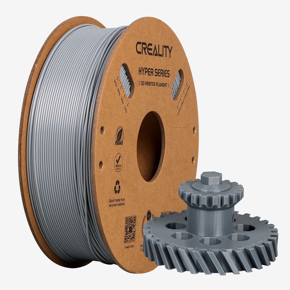 Filamento ABS para Impressora 3D Creality Hyper ABS 1 Kg/Rolo 1.75 mm Cinza