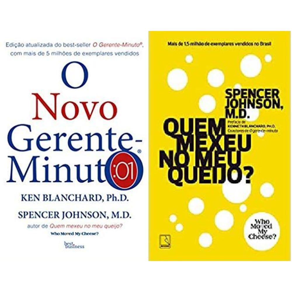 Kit 2 Livros Spencer Johnson O Novo Gerente-Minuto + Quem