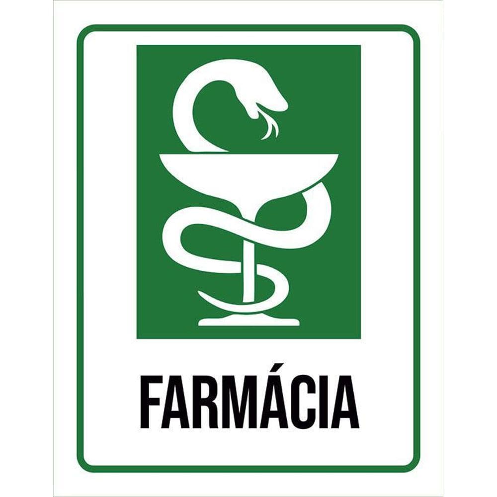 Placa Sinalização Hospitalar Farmácia 36X46