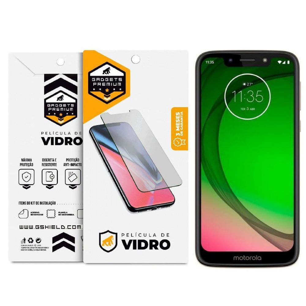 Película De Vidro Dupla Para Motorola Moto G7 Play - Gshield