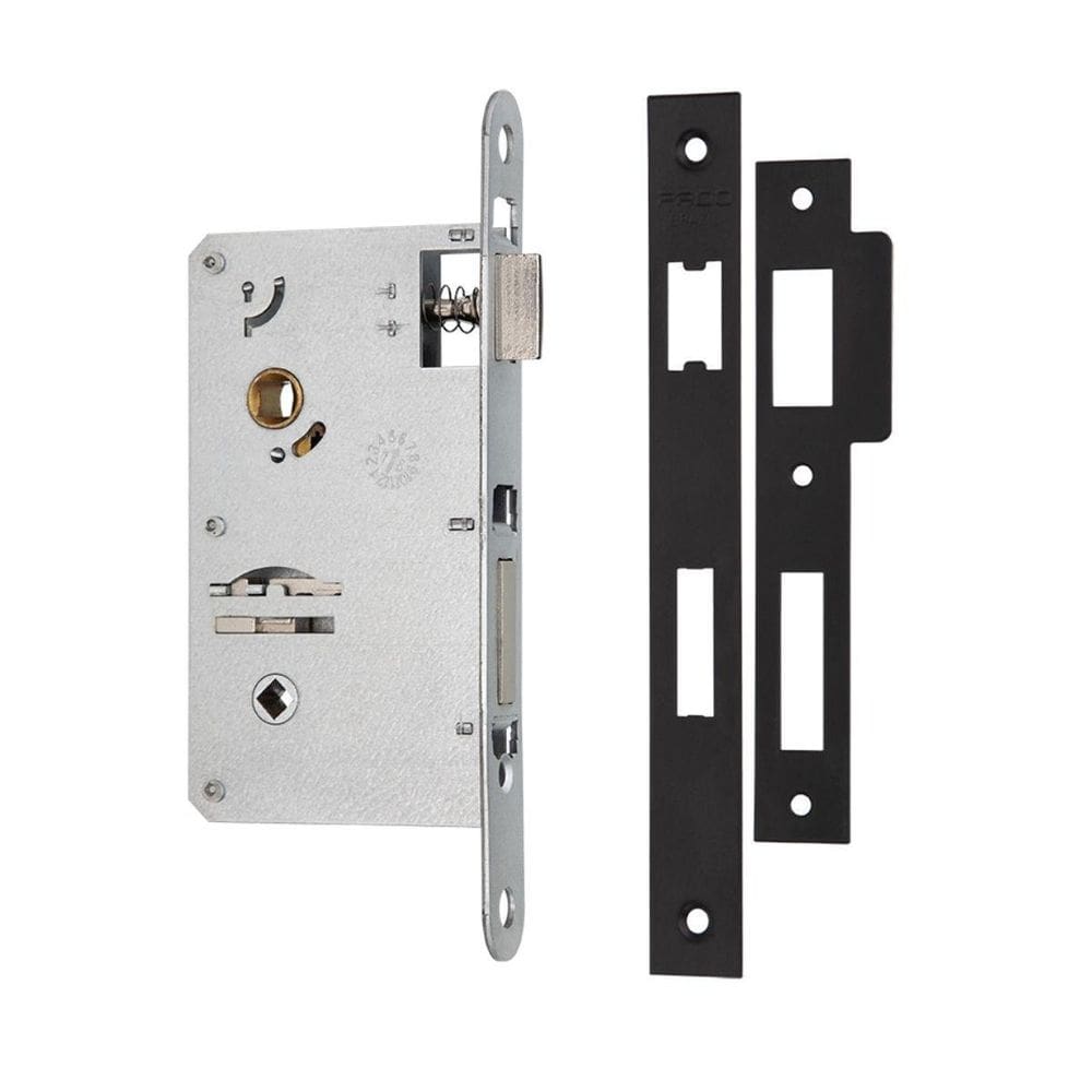 Fechadura Pado Maquina Avulsa Banheiro 55Mm Preta