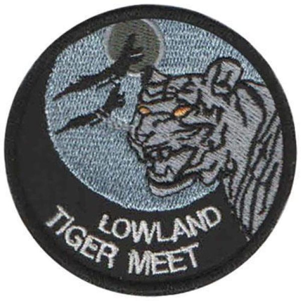 Patch Bordado Lowland Tiger Meet Com Fecho De Contato