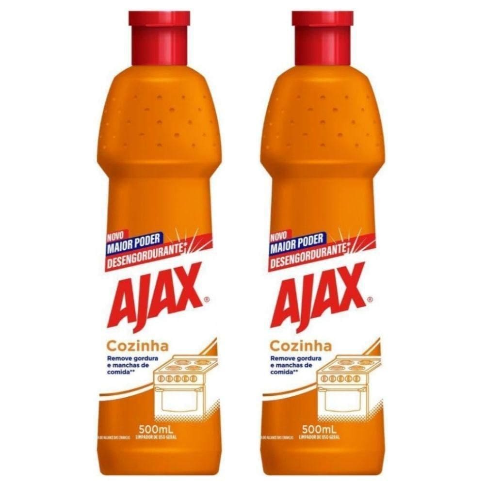 Kit 2 Desengordurante Uso Geral Ajax Especialista Cozinha 500ml