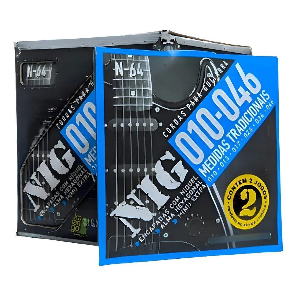 Encordoamento Guitarra Nig N-64 010/046 Tradicional Níquel A