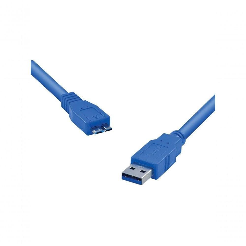 Cabo Para Hd Externo Usb 3.0 A Macho X Micro Usb B Macho 1.2
