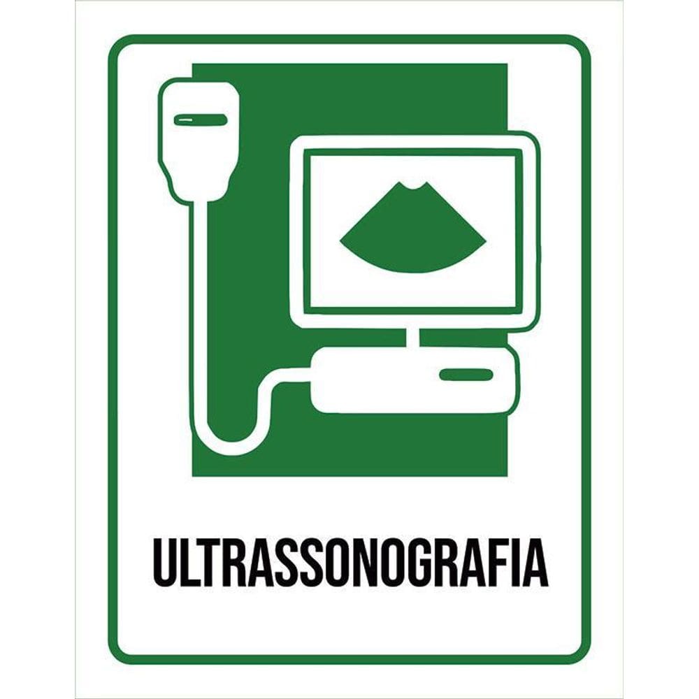 Kit 3 Placas Sinalização Hospitalar Ultrassonografia