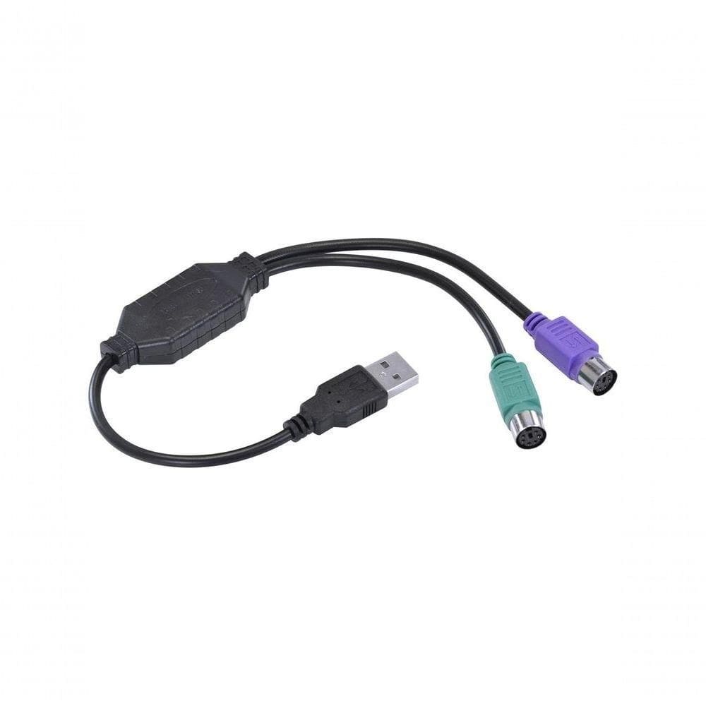 Cabo Adaptador Ps2 Fêmea X Usb Macho 30 Cm - Usbps-2
