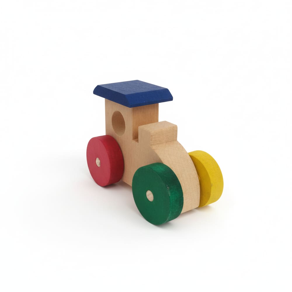 10 Mini Trenzinho Multicolorido de MDF  6x8 artesanal