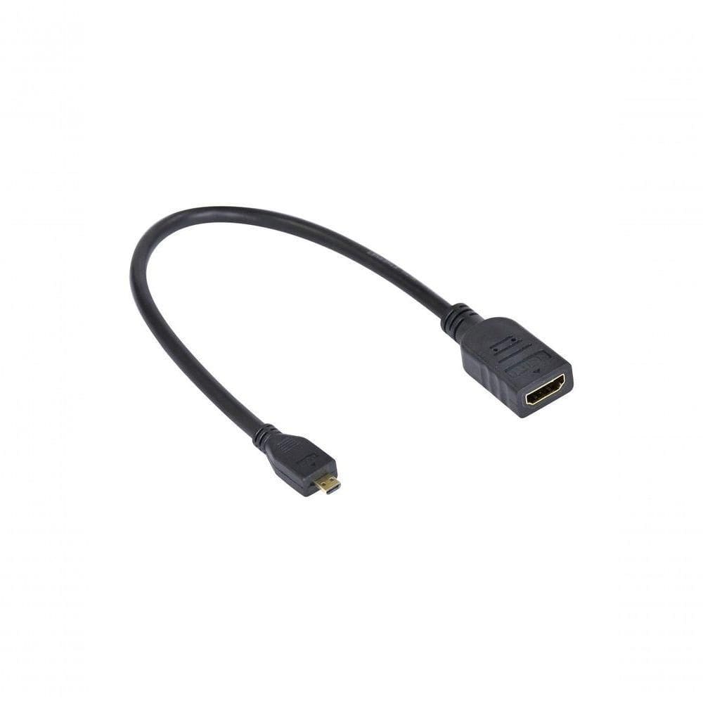 Cabo Adaptador Micro Hdmi X Hdmi Fêmea 30cm Amchf-30