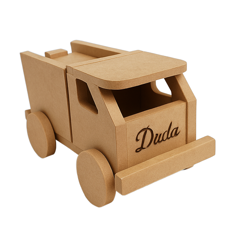 10 Carrinhos 7x13 Porta-Objetos de MDF com Gravação Personalizada