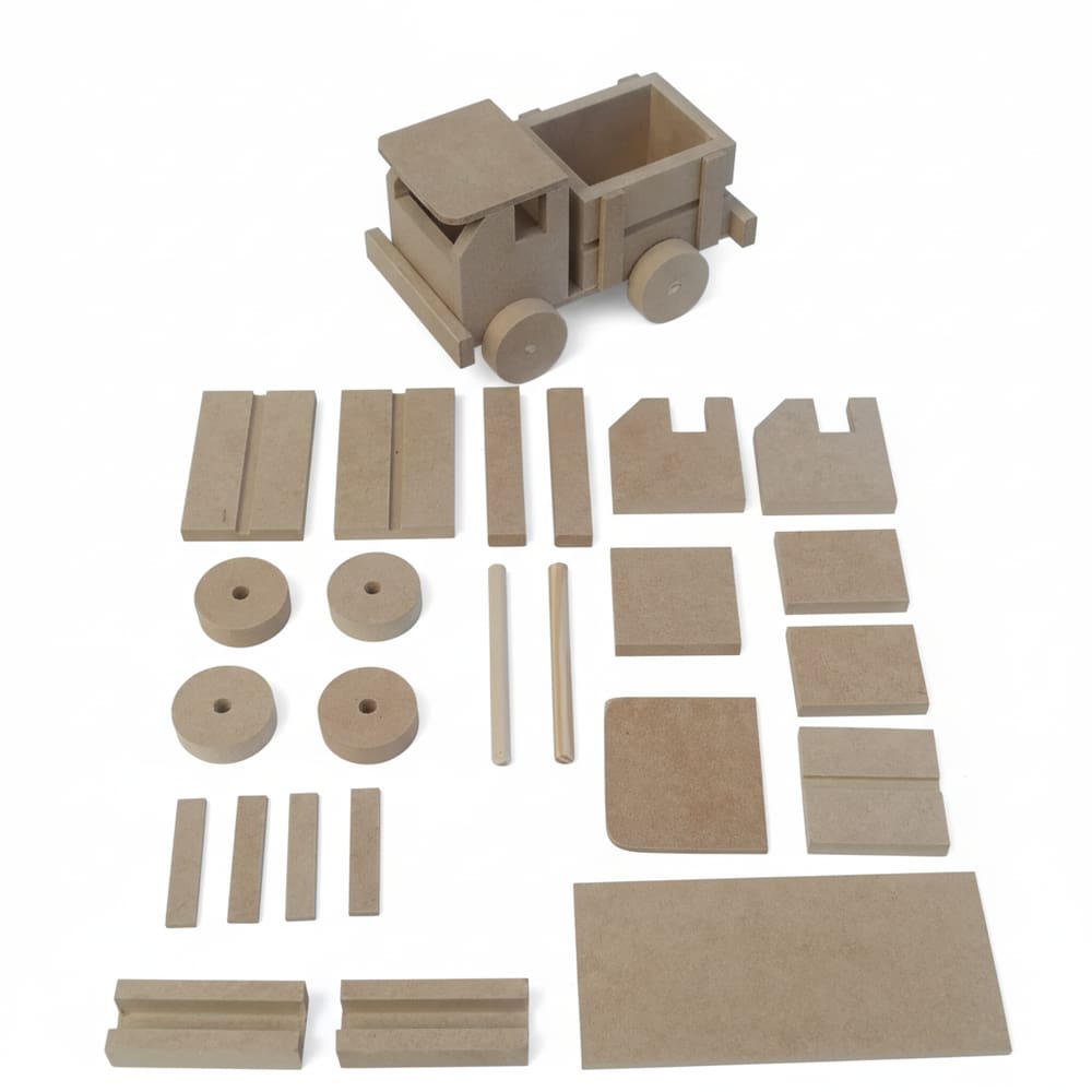 Kit 10 Carrinhos para Montar 26 Peças por Unidade