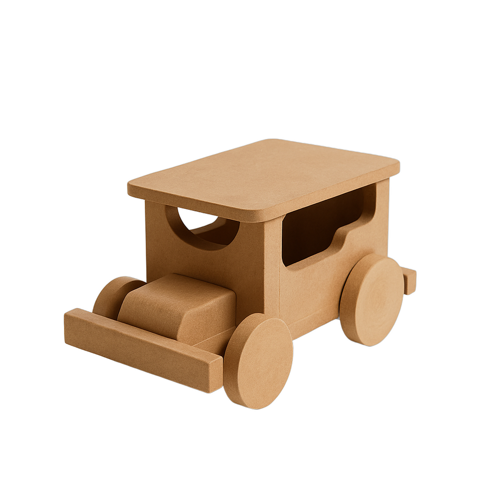 10 Carrinhos Madeira em MDF Brinquedo infantil lembrança decoração