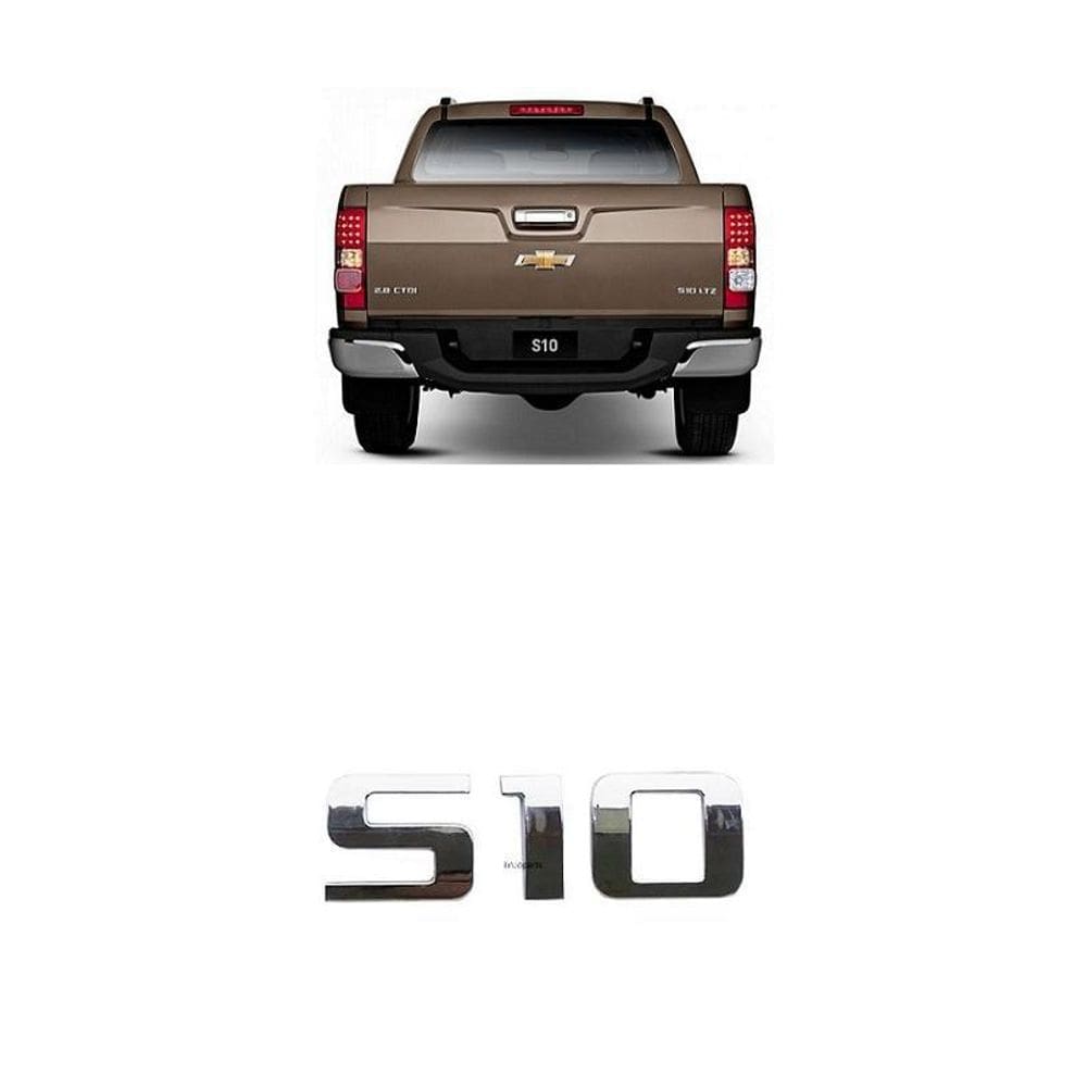 Emblema Chevrolet S10 2012 À 2016 Cromado Pequeno