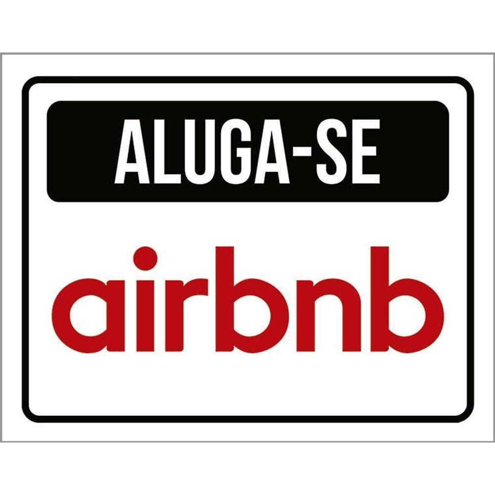 Kit 3 Placas Sinalização - Aluga-Se Airbnb
