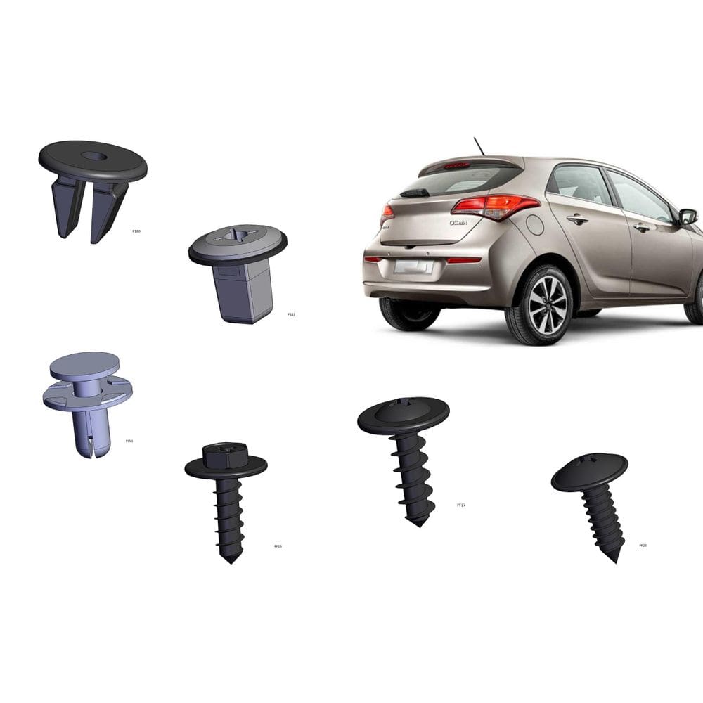 Kit Presilha Parachoque Hb20 Traseiro 2020 Em Diante