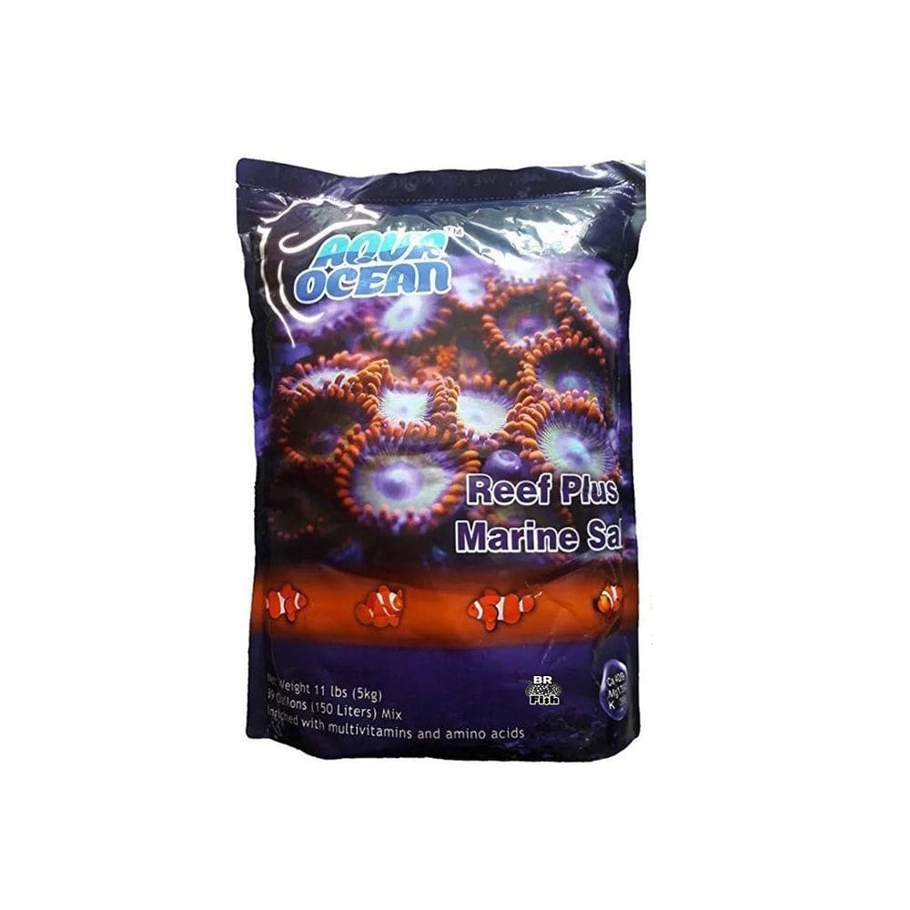 Sal Marinho Aqua Ocean Plus Reef 5Kg Livre De Nitrato