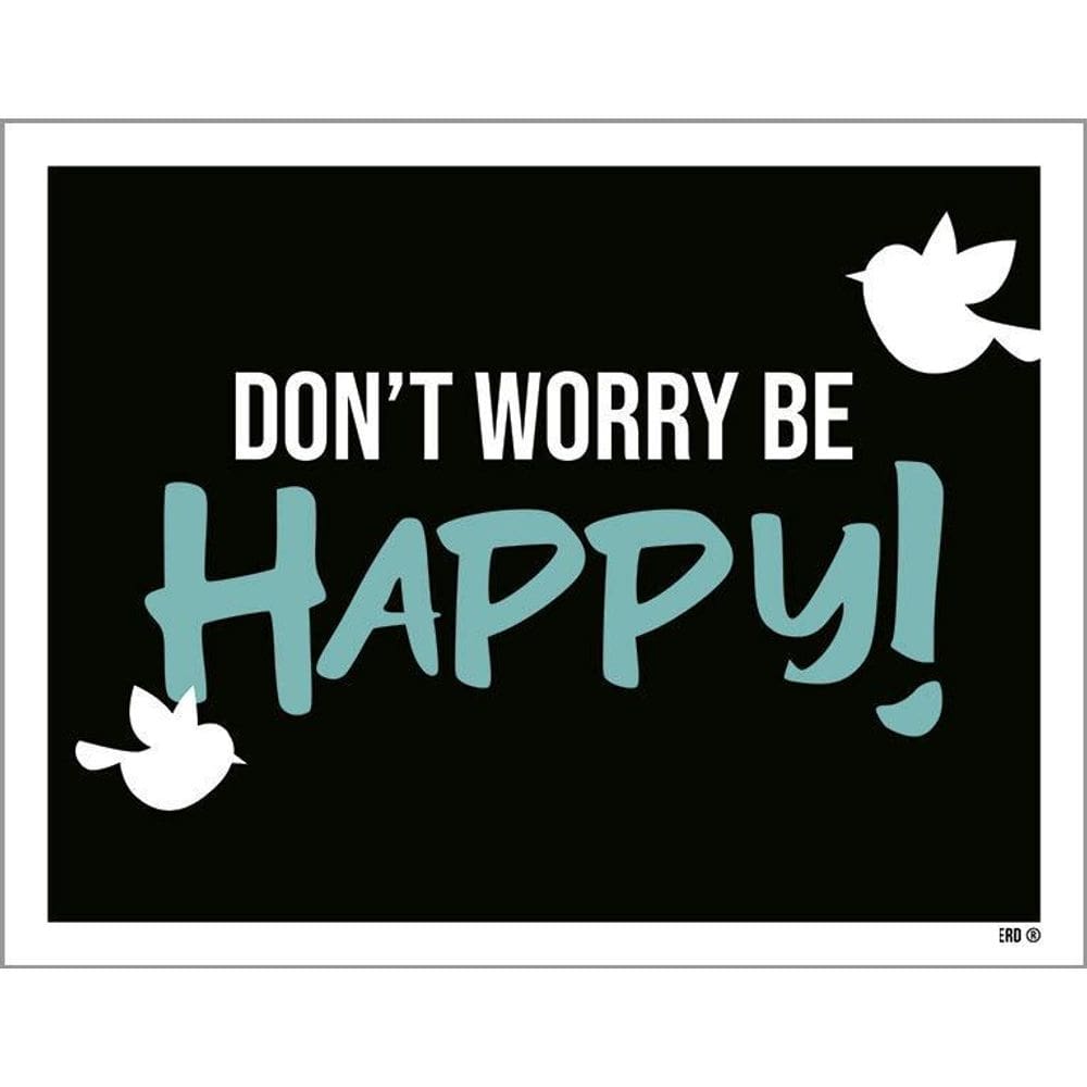 Kit 3 Placas Decorativa - Don`T Worry Be Happy