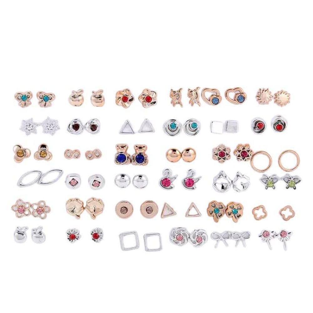 Cartela Brincos 36 Pares Prateado