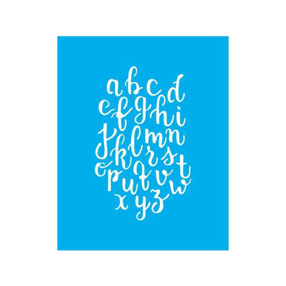 Stencil Tamako Alfabeto - 20X25Cm - Ref 9383