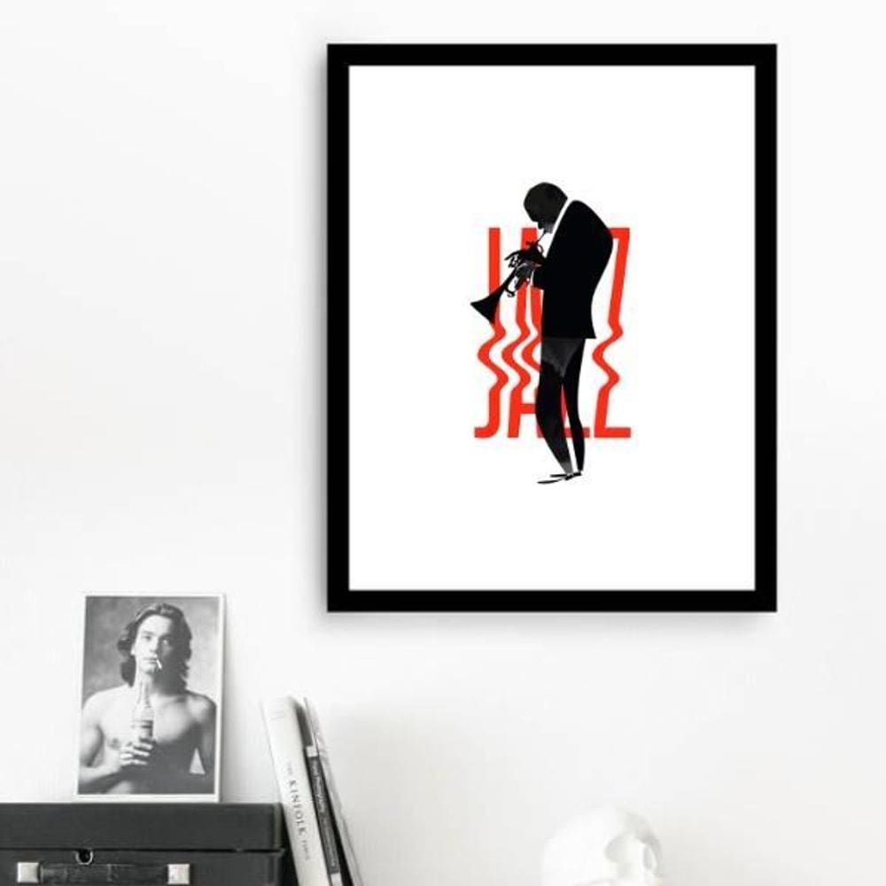 Quadro Minimalista Jazz - 60X48Cm