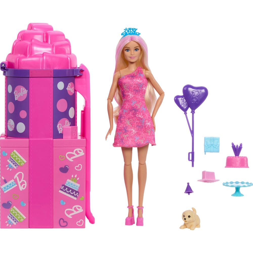 Boneca Barbie Rise & Surprise com Acessórios e 12 Surpresas