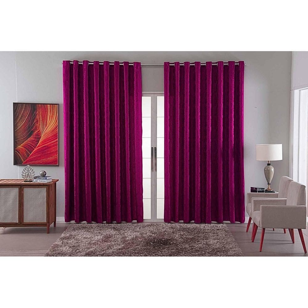 Cortina Jacquard Luxo Em Tecido Semi Blackout Sala 6,00X2,80