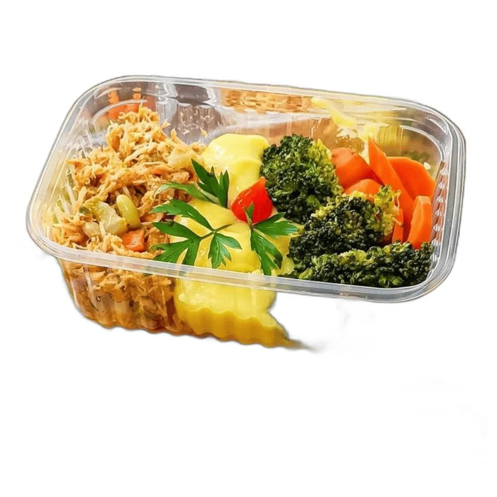 Kit 24 Unid. Pote Plastico Descartável 500 Ml Microondas