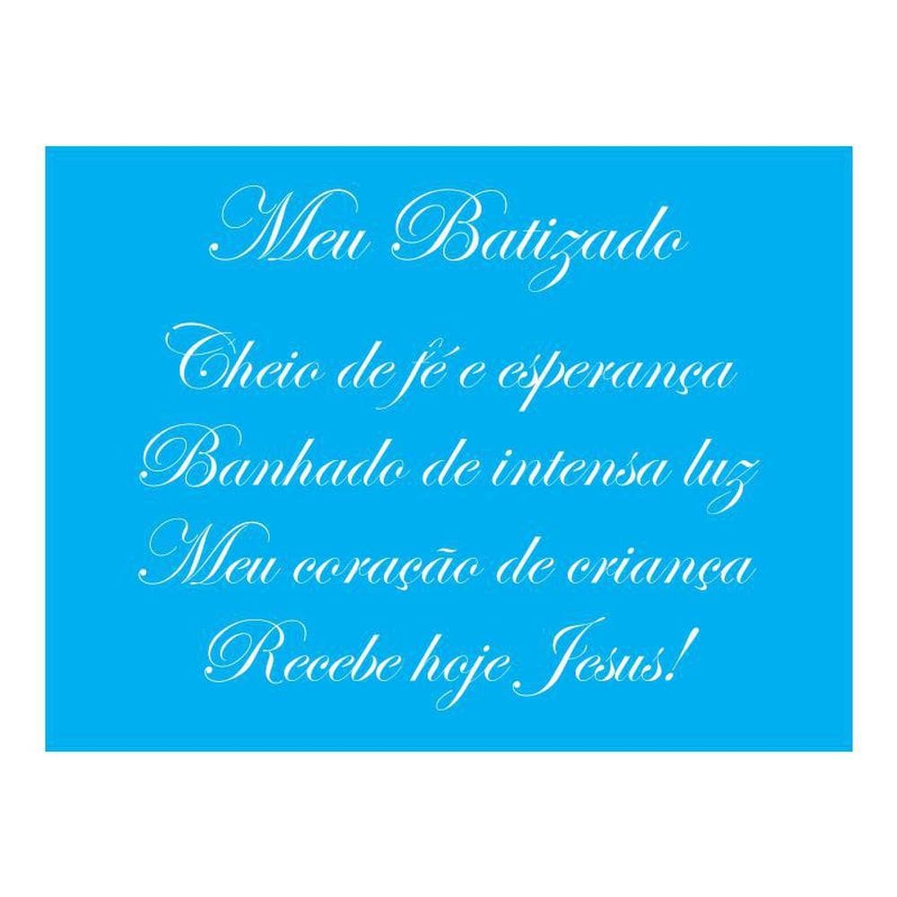 Stencil Tamako Meu Batizado - 15X20Cm - Ref A2879