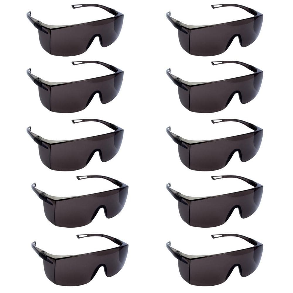 Óculos De Segurança Proteção Fumê Evolution Pro Kit 100 Un