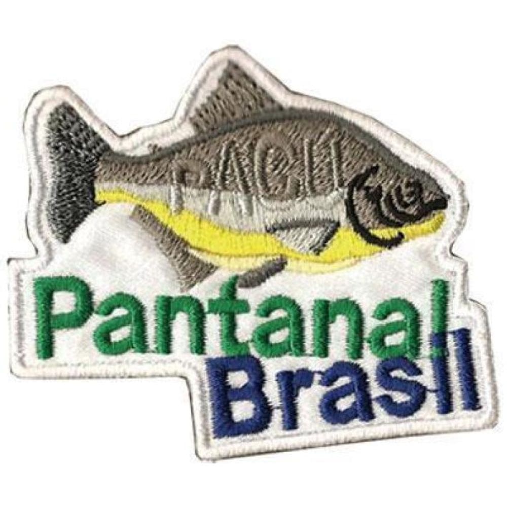 Patch Bordado Pantanal Brasil Com Fecho De Contato