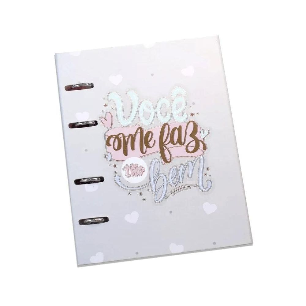 Caderno Argolado 90G Voce Me Faz Tao Bem 80 Fls