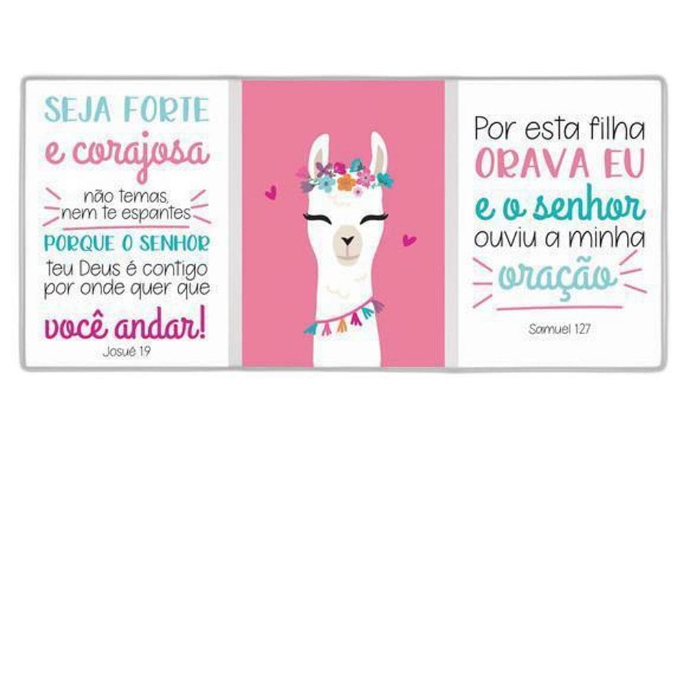Kit 3 Quadros Lhama Frases 33X24Cm Moldura Branca