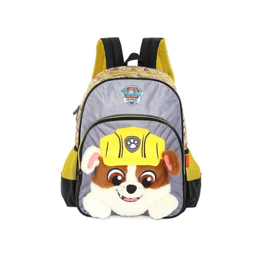Mochila De Costas 3D Patrulha Canina Rubble Amarela - Luxcel