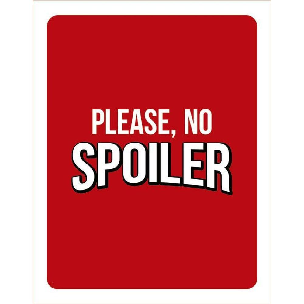 Placa Decorativa - Please No Spoiler 36X46