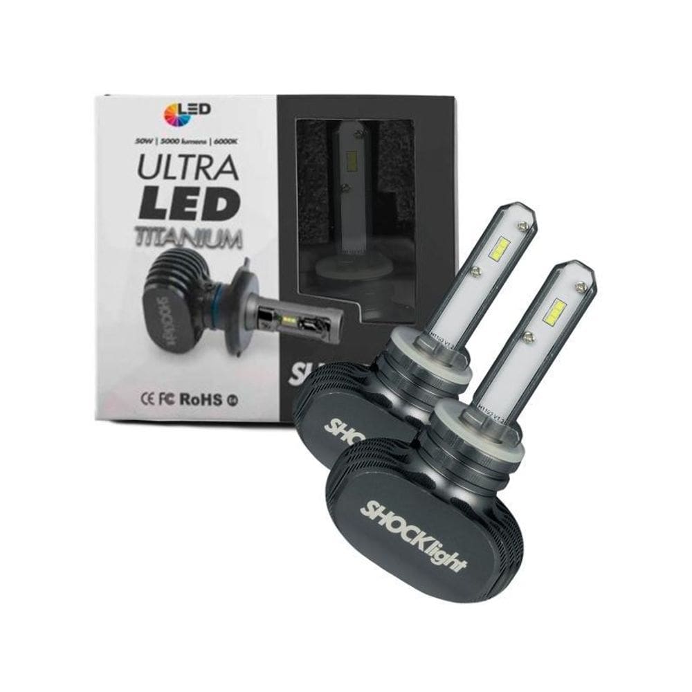 Lampada De Led Para Farol Ultraled Shocklight Titanium H27