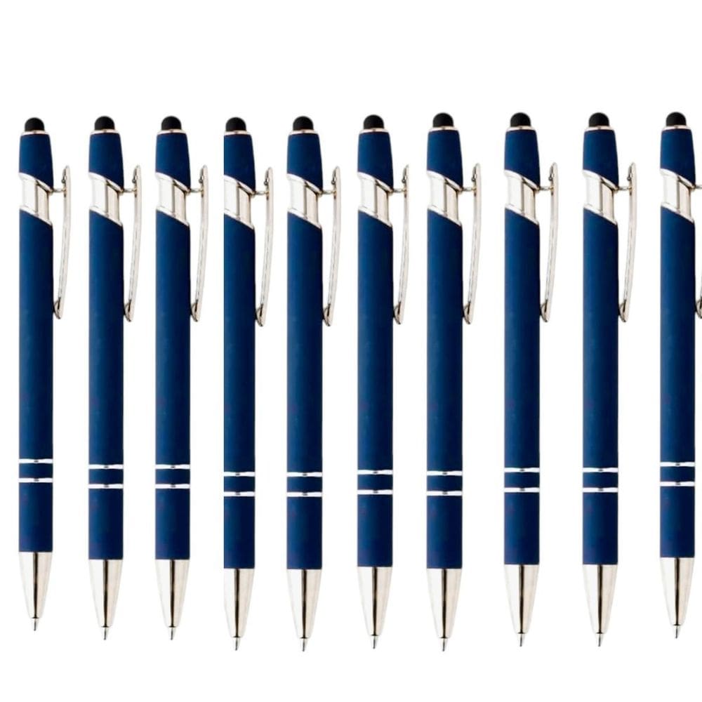Caneta Esferográfica Touch Kit Com 10 Unidades 5 Cores-Luxo