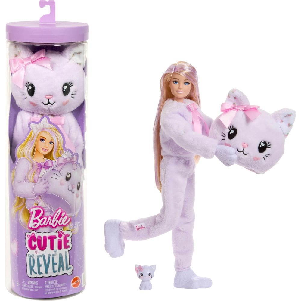 Boneca Barbie Cutie Reveal Série Fofinha com 10 Surpresas