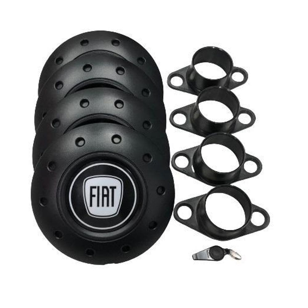 Calotas Miollo Fiat Novo Uno Aro 13 2010/2016 Amarok Preto