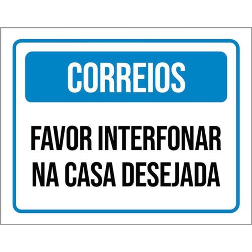 Kit 3 Placas Favor Interfonar Casa Desejada 36X46