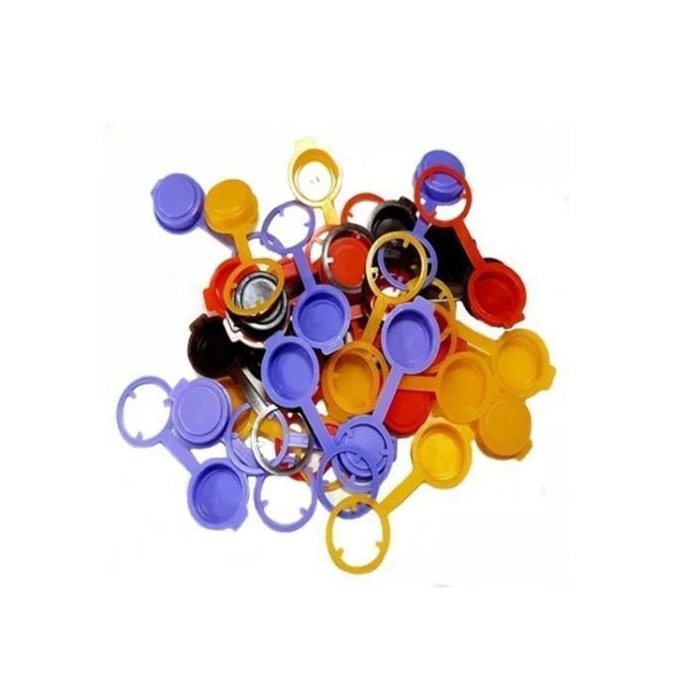 Tampa Para Garrafa Com 12 Pecas De Plastico Na Solapa