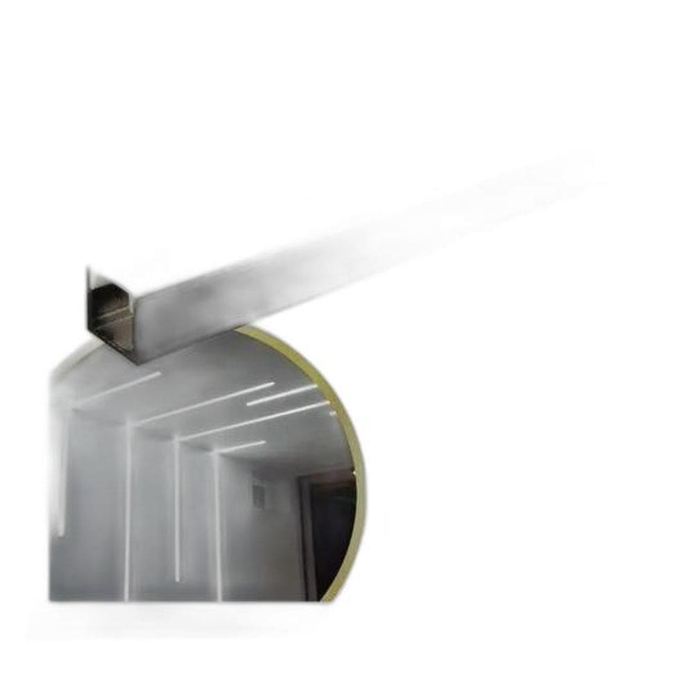 Perfil Slim Sobrepor Preto 24Mm 17X15Mm 1 Metro - Agimports