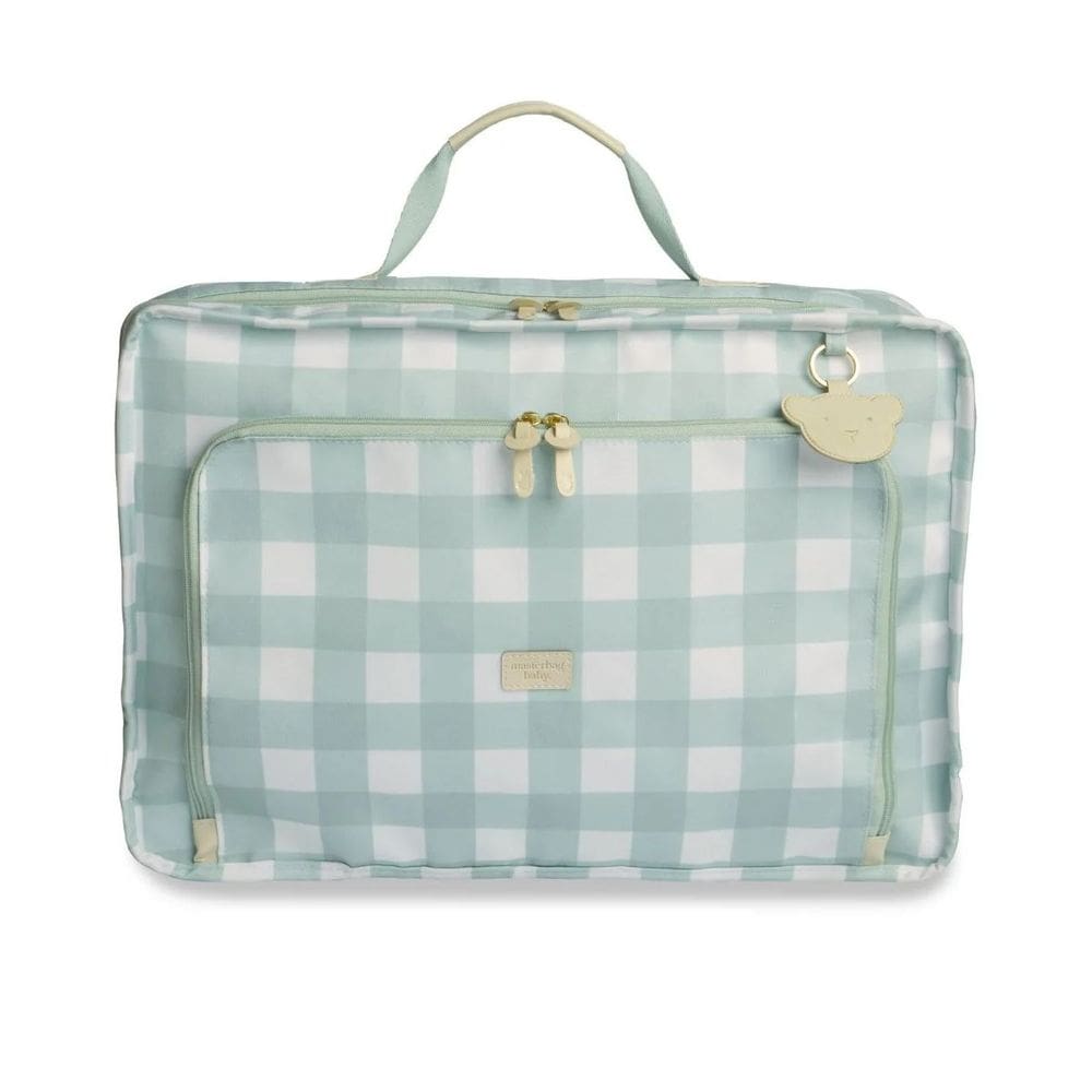 Mala Vintage Bear Xadrez Menta - Masterbag
