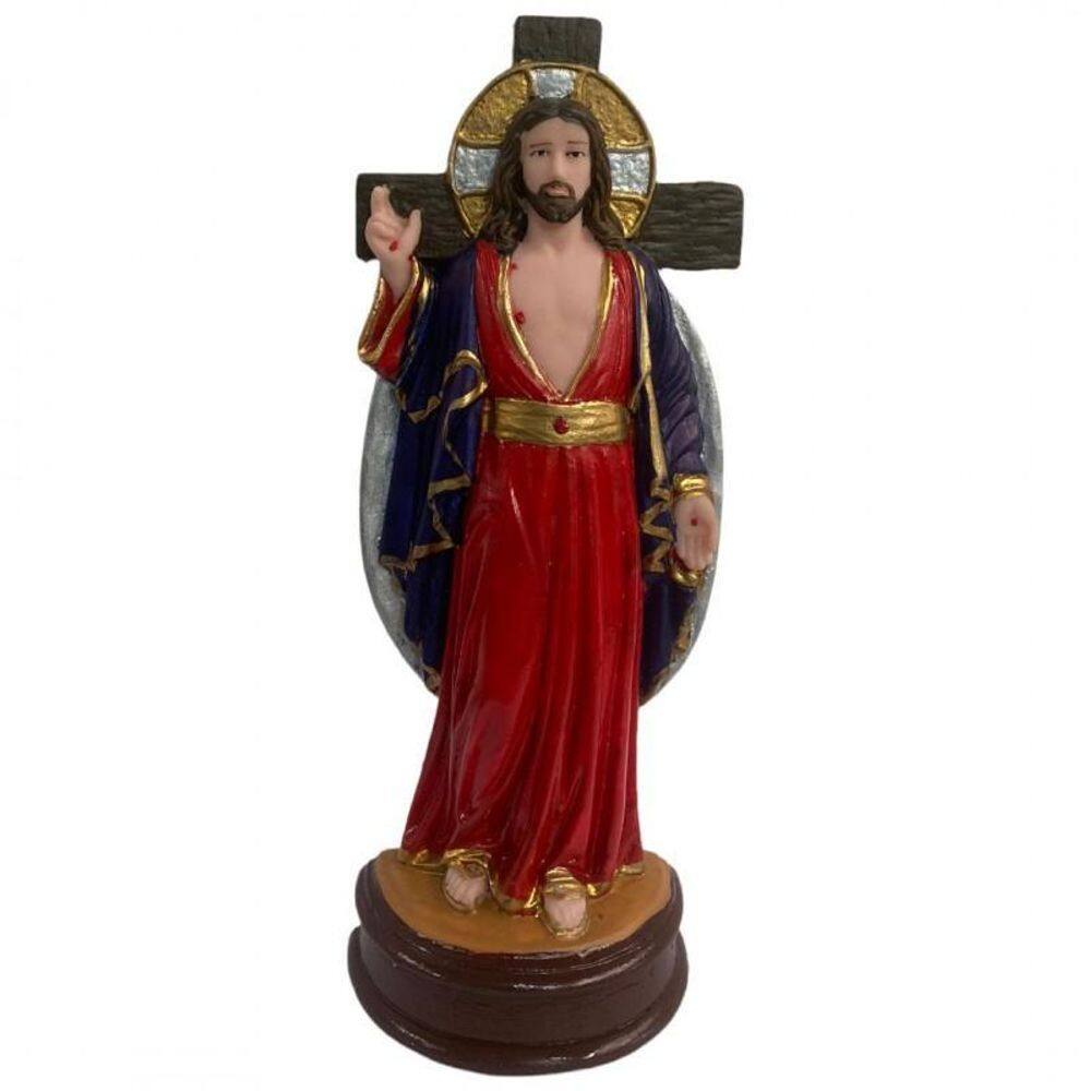 Escultura Santo Chagas 25 Cm Em Resina