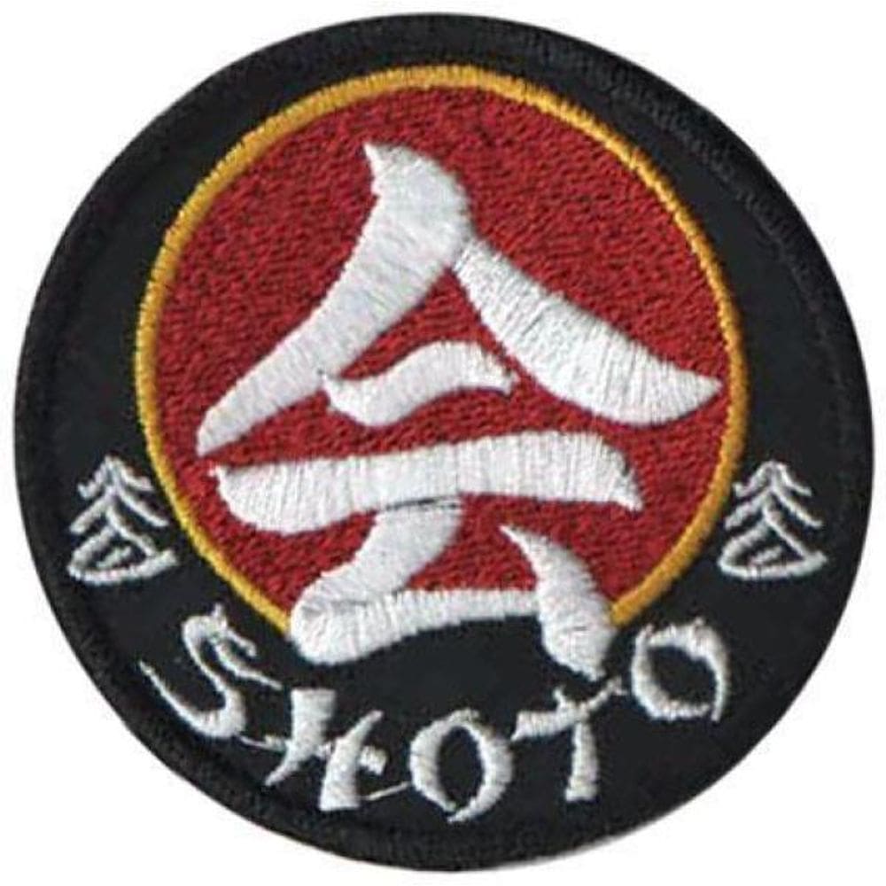 Patch Bordado Shoto Karatê Kimonos Com Fecho De Contato