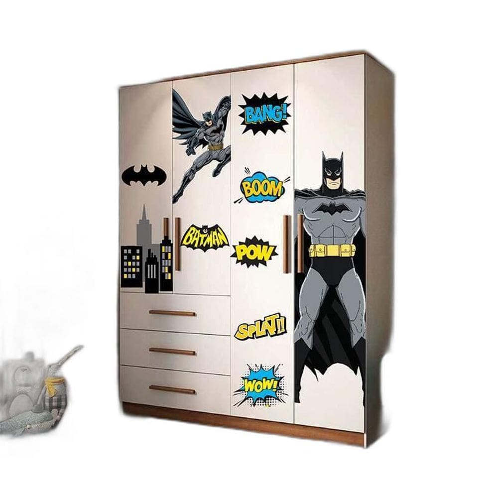 Adesivo Para Guarda Roupa Batman Mod 01