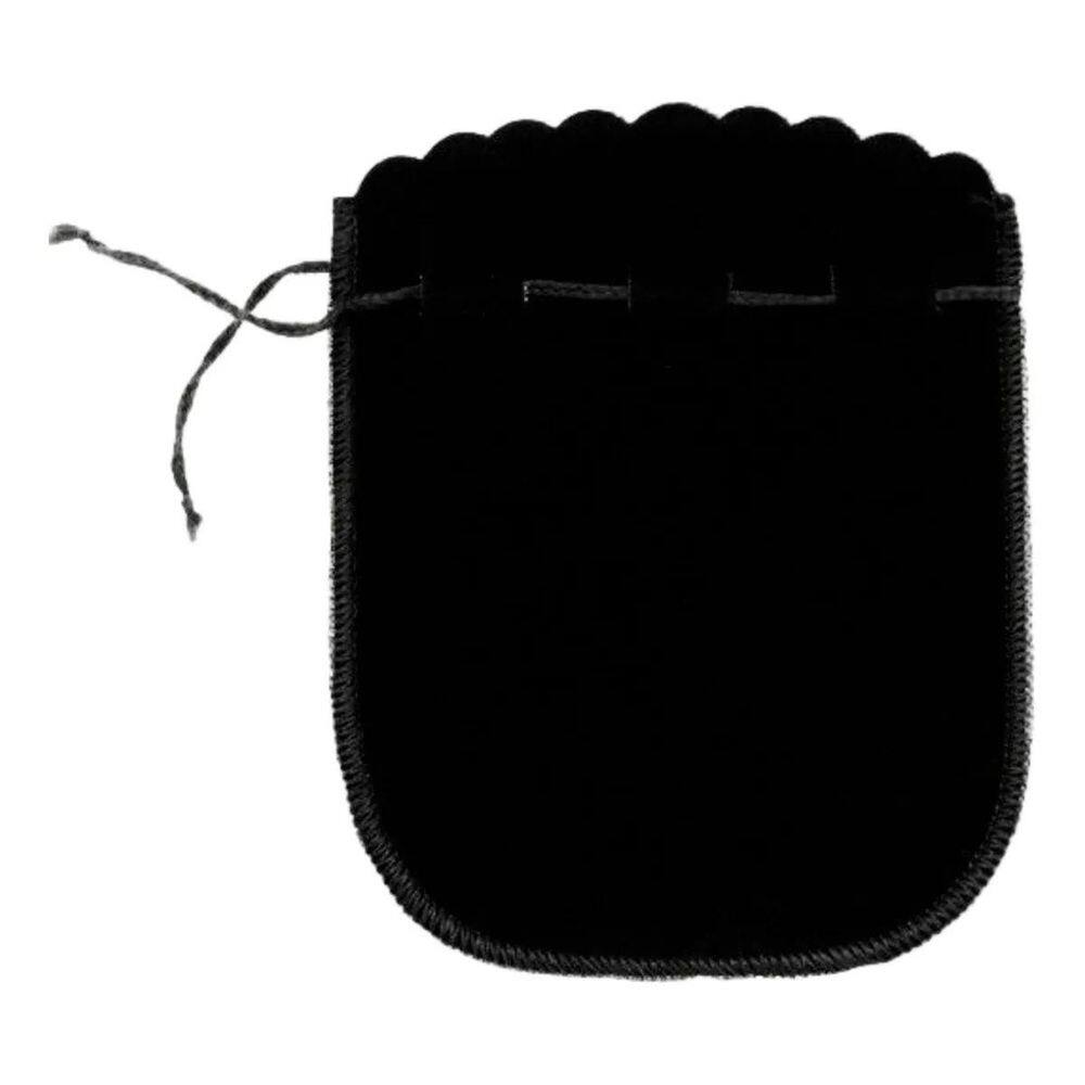 Saquinhos de Veludo Preto 5x9,0 - Kit 100 Unidades