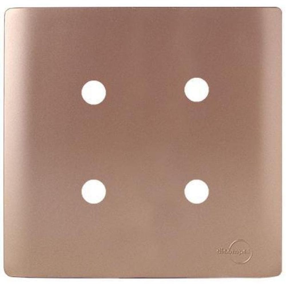 Placa Para 4 Furos Com Suporte 4X4 - Novara Ouro Rose