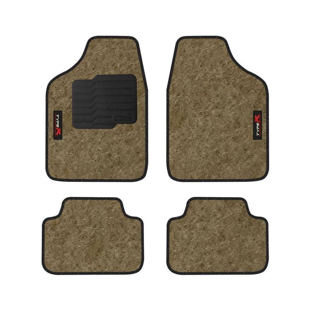 Jogo Tapete Carpete Linha Bronze Universal 4 Pecas Titanium