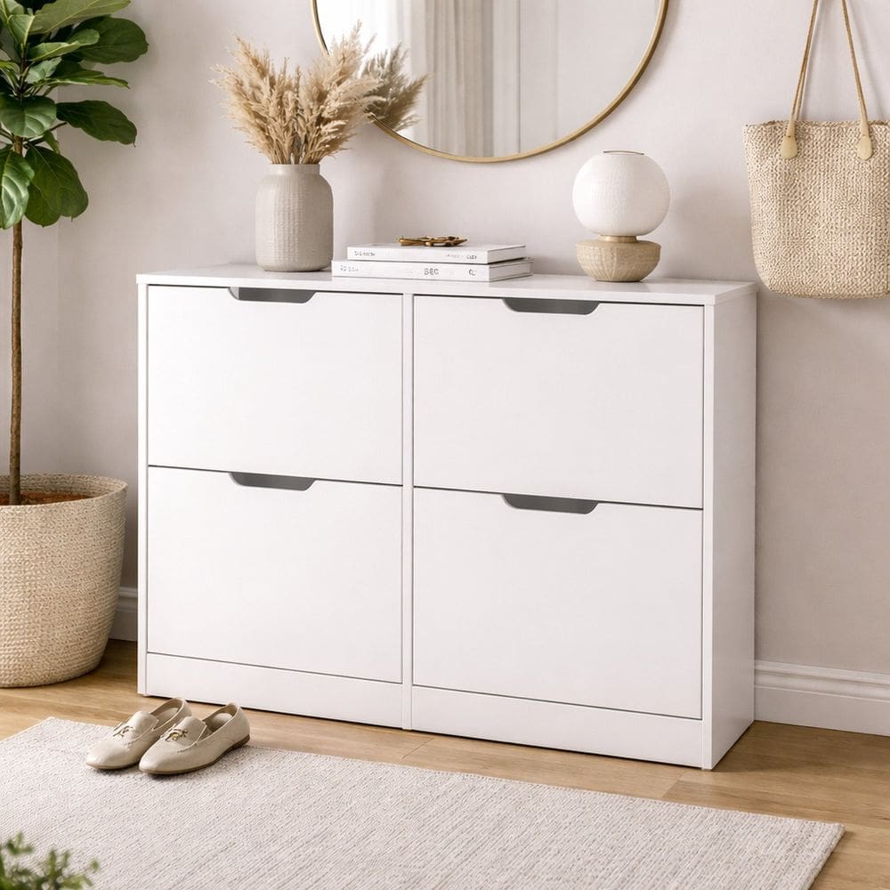 Sapateira para Quarto 24 Pares Madri Branco