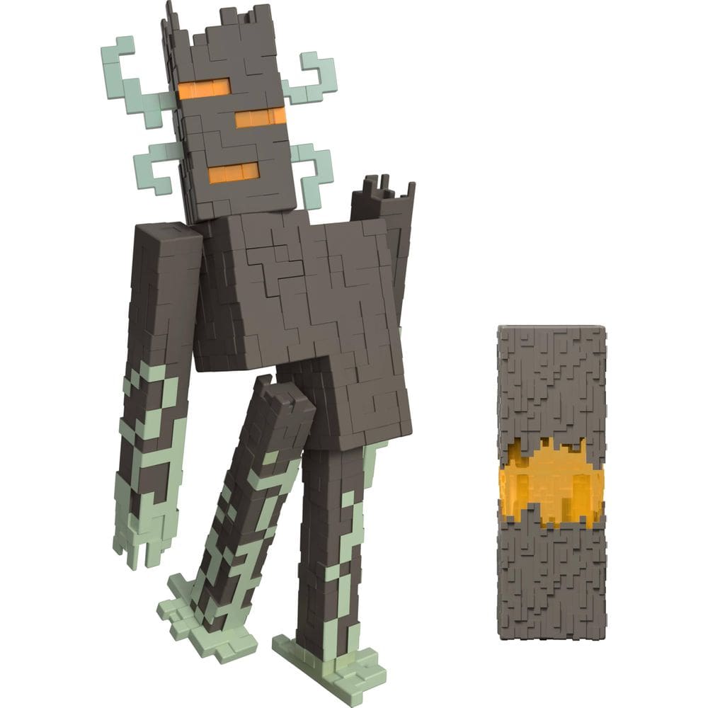 Figura de Ação Mattel Minecraft The Creaking 20 cm com Luzes e Sons